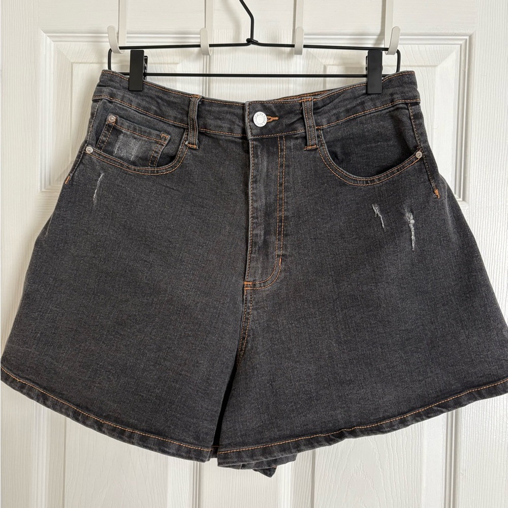 WeWoreWhat Charcoal Jean Shorts